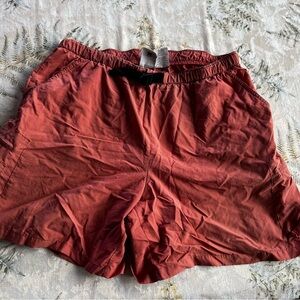 Women's Red Casual Shorts